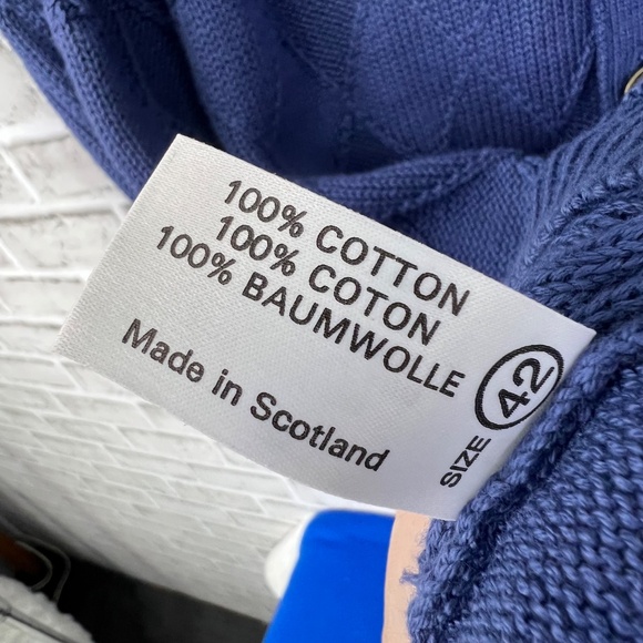 ⛳️|•PING•| Vintage Cardigan Sweater Vest Button Down Knitted In Scotland - Picture 6 of 8